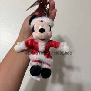 Disney - Christmas Santa Mickey Mouse Bag Charm/ Key Chain